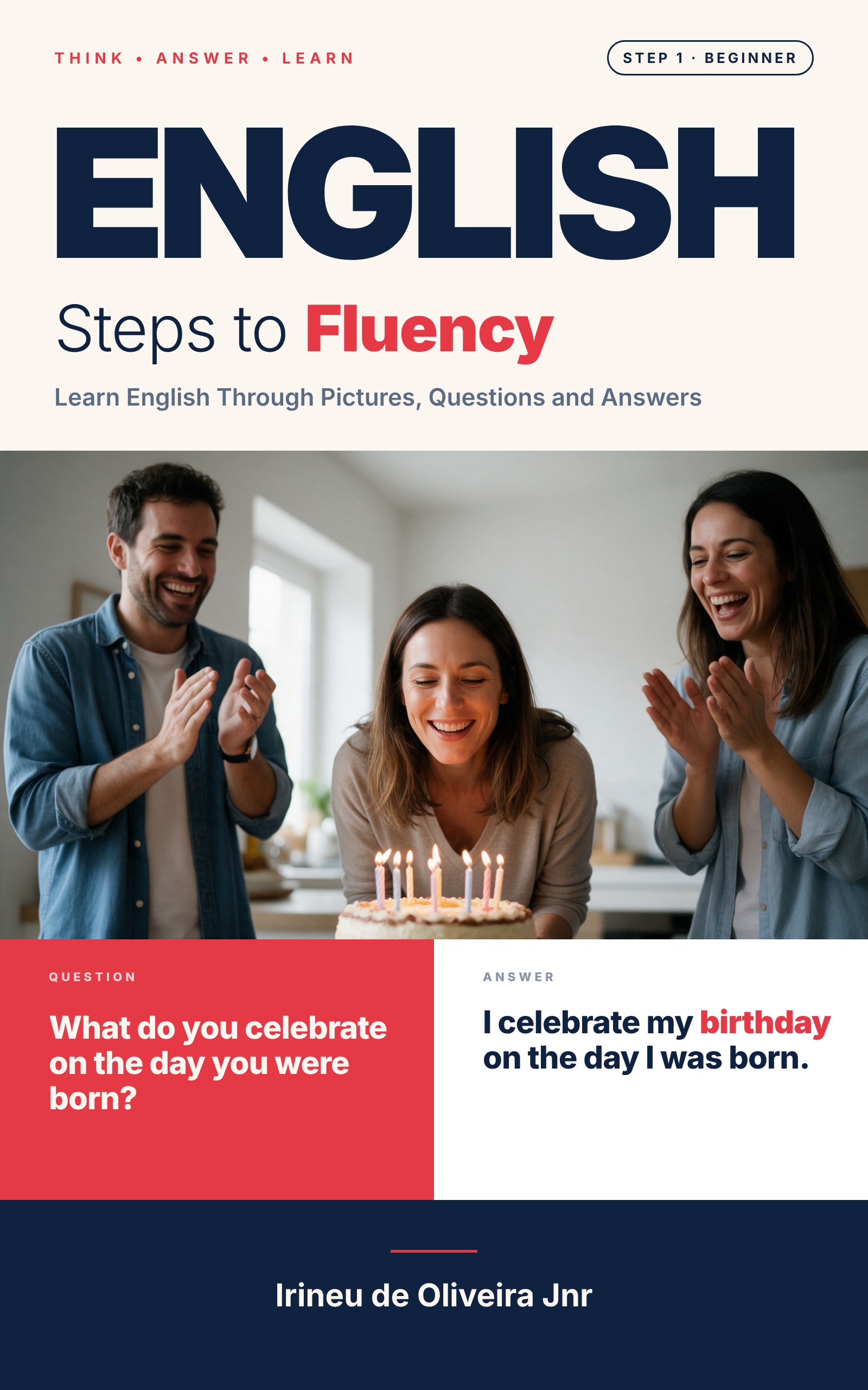 English Steps to Fluency – Step 1: Beginner, workbook cover